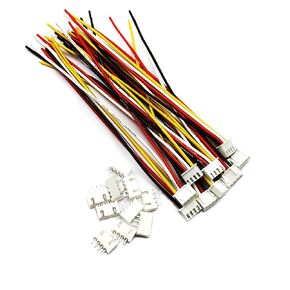 10 Sets Jst Xh 2.54mm 4 Pin Plug Male Connector with 150mm Soft Silicone Wire & XH2.54 4P Female Connector