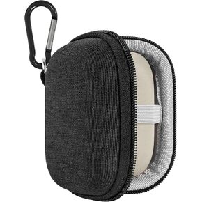 Geekria Shield Earbuds Case Compatible with Sony LinkBuds Open, LinkBuds Fit, WF-1000XM5 WF-1000XM4 True Wireless Earbud, Replacement Hard Shell Travel Carrying Bag with Carabiner Clip (Dark Gray)
