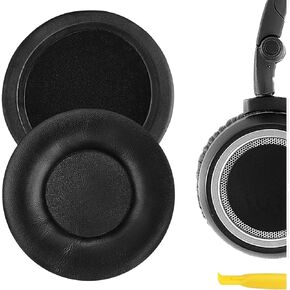 Geekria QuickFit Extra Thick Replacement Ear Pads for AKG K450, K480, Q460, K430, K420 Headphones Ear Cushions, Headset Earpads, Ear Cups Cover Repair Parts (Black)