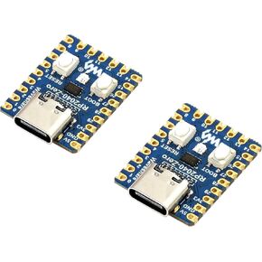 2PCS RP2040-Zero Pico-Like MCU Board Based on Raspberry Pi Microcontroller RP2040, Dual-Core Arm Cortex M0+ Processor Flexible Clock Running up to 133 MHz, 29xGPIO Pins Support C/C++, MicroPython