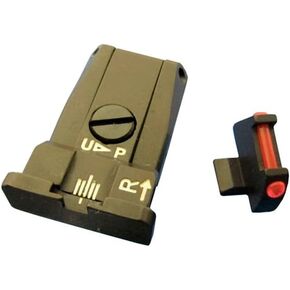 Beretta Fiber Optic Front Sight and Adjustable Rear Sight Kit for 92A1/96A1 Guns (EU00070)