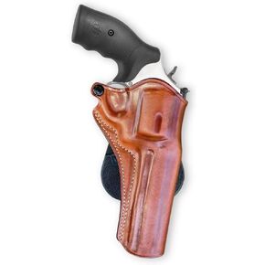 Premium Leather Paddle Holster Open Top Fits, Smith & Wesson Model 686 Plus 357 Magnum 7-Shot 6" Barrel, Right Hand Draw, Brown Color #1511#