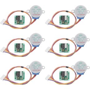 6Pcs ULN2003 28BYJ-48 4-Phase Stepper Motor with 5V Drive Board for Arduino PI PIC Raspberry Pi