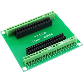 ESP32 Development Board Breakout Board GPIO 1 into 2 for 38PIN No Mounting Hole Version, Green