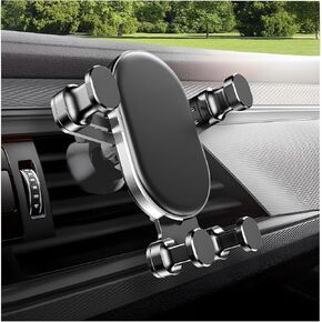 Car Phone Holder Mount, 360 Degree Rotatable Gravity Auto Air Vent Cell Phone Mount, Hands Free Smartphone Holder Accessories Compatible with All Smart Phones and Cars