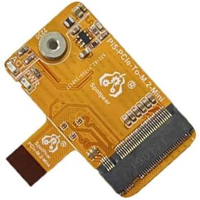 PCIe to M.2 NVMe SSD Mini One-Body Board HAT Integrated-FPC & 90R Differential Matchi for Raspberry Pi5, PCIe-TO-M.2-Mini-FPC