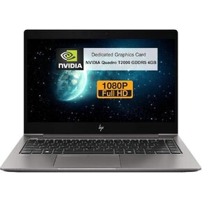 HP ZBook 15 G6 15.6" Business Laptop with FHD (1920x1080), Core i7-9850H 2.6GHz, 32GB RAM, 512GB SSD, NVIDIA Quadro T2000 GDDR5 4GB, Fingerprint, Backlit, Windows 10 Pro 64Bit, CAM (Renewed)