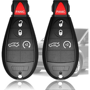 Keyless Entry Remote Key Fob Uncut Replacement fits for Chrysler 300 2008-2013/ Dodge Charger Durango Challenger 2008-2015 Series FCCID: M3N5WY783X (433MHz)