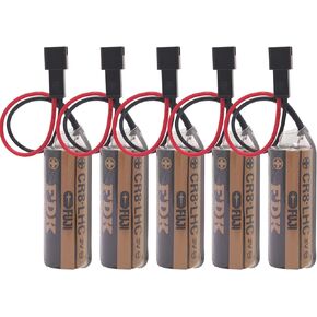 5-Pack 3V 3000mAh CR8 LHC Lithium Battery Replace for Fuji FDK CR8.LHC 17430, Toto CR8-LHC TH559EDV410R, TOTO THP3053 Back Up Batteries for Eco EFVS, Toto Flush Valves and Faucets