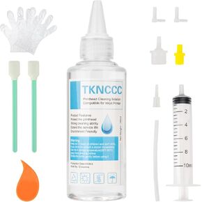 Printhead Cleaning Kit 100ml for Inkjet Printers Nozzle, Print Head Cleaning Kit Epson,Printer Cleaning Kit for HP,Printer Head Cleaning Kit for Canon,Printer Cleaner Solution for Brother Print Head