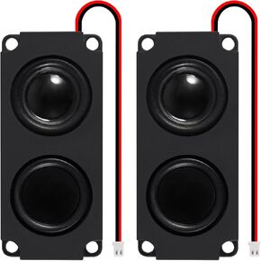 2pcs 5W 8 Ohm Mini Speaker Full-Range Double Cavity Advertising Machine Small Speaker 3.3V 5V with JST-PH2.5mm-2 pin Interface