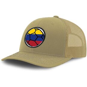 Patch Hat Trucker Baseball Cap Futbol Ball Colombia America Cup Dad Hat for Men & Women