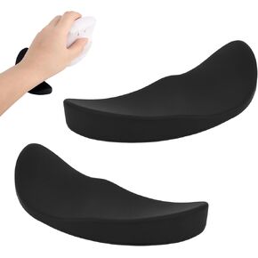 2pcs Mouse Wrist Rest, Lightweight Wrist Support Gliding Wrist Rest Wrist Pad for Laptop Mouse Office Computer Gaming (Black)