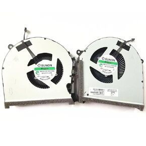 Fleshy Leaf New CPU+GPU Cooling Fan Replacement for HP OMEN 17-CB 17-CB0063TX 1005TX 17-CB0030NR 17-CB0070NR 17-CB0092NR 17T-CB0000 RTX2060 Series MG75151V1-1C010-S9A MG75151V1-1C020-S9A (Thick)