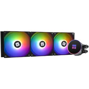 Frozen Magic 360 Black ARGB V2 Liquid CPU Cooler, AIO Pump Head Speed up to 2800RPM, TL-C12B-S V2 PWM Fans,for AMD/AM4/AM5, Intel LGA1150/1151/1200/2011/1700, Computer CPU Liquid Cooler