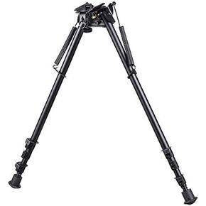 13-27 Inch Heavy Duty Long Bipod for Hunting Rifle with Sling Stud, Bi-pod with Posi-Lock Adjustable Spring Loaded