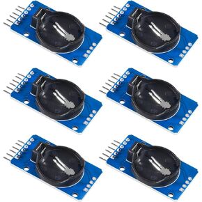 6PCS Real Time Clock Module DS3231 AT24C32 IIC RTC Clock Module High Precision RTC Module 3.3V-5.5V for Arduino for Raspberry Pi(Without Battery)