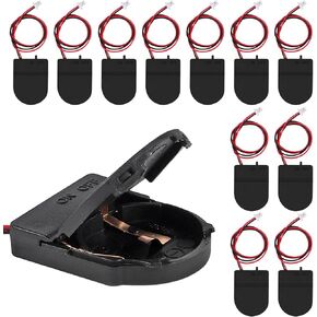 12pcs RTC Battery Case Real Time Clock Holder Compatible with Raspberry Pi 5 Battery Pack Without Battery