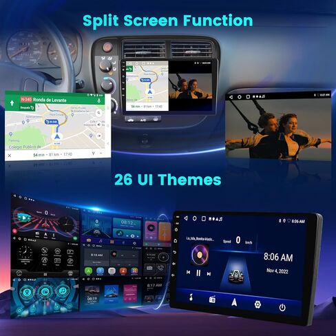 [2+64g] Hikity Android 13 Car Stereo for Dodge Charger 2011-2014 مع Radio Auto Android Android اللاسلكي ، 9 بوصات شاشة تعمل باللمس مع Link GPS WiFi Bluetooth SWC Cam FM MIC in Kuwait