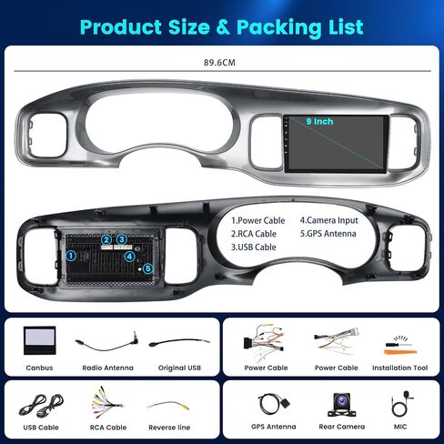 [2+64g] Hikity Android 13 Car Stereo for Dodge Charger 2011-2014 مع Radio Auto Android Android اللاسلكي ، 9 بوصات شاشة تعمل باللمس مع Link GPS WiFi Bluetooth SWC Cam FM MIC in Kuwait