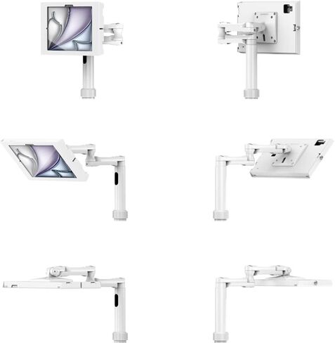 compulocks iPad Air M2 11 "(2024) ، Apex العلبة العربة المتداول - Rise Freedom Extended White in Kuwait