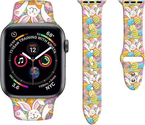 نطاقات سانت باتريكز ووتتر ووتش متوفرة مع Apple Watch 38mm 40mm 42mm 44mm ، حزام استبدال سيليكون Soft Soft Soft for Iwatch Series 7 6 5 4 3 2 1 SE in Saudi Arabia