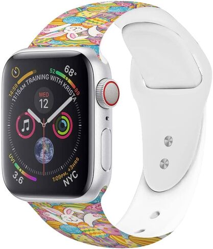 نطاقات سانت باتريكز ووتتر ووتش متوفرة مع Apple Watch 38mm 40mm 42mm 44mm ، حزام استبدال سيليكون Soft Soft Soft for Iwatch Series 7 6 5 4 3 2 1 SE in Saudi Arabia