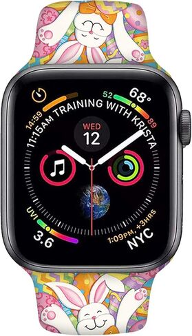 نطاقات سانت باتريكز ووتتر ووتش متوفرة مع Apple Watch 38mm 40mm 42mm 44mm ، حزام استبدال سيليكون Soft Soft Soft for Iwatch Series 7 6 5 4 3 2 1 SE in Saudi Arabia