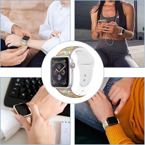 نطاقات سانت باتريكز ووتتر ووتش متوفرة مع Apple Watch 38mm 40mm 42mm 44mm ، حزام استبدال سيليكون Soft Soft Soft for Iwatch Series 7 6 5 4 3 2 1 SE in Saudi Arabia