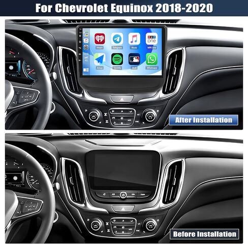 [2+64g] SteroRoid 13 Car Stereo لـ Chevy Chevrolet Equinox 2018-2020 مع Carplay & Android Auto ، 1080p ، EQ ، usb+ahd backup آلة تصوير in Kuwait