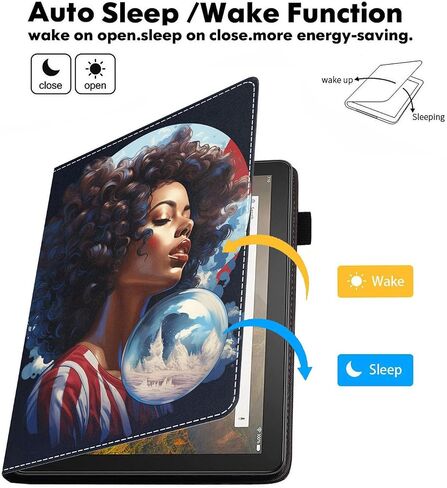 Case for All-New Amazon Fire HD 10 & 10 Plus Tablet 10.1" (13th/11th Generation, 2023/2021 Release), Slim Stand Folio Cover with Card Slot & Auto Wake/Sleep - Cute Cartoon Cats in Saudi Arabia