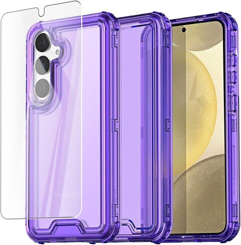 AICase for Samsung Galaxy S25 Ultra Case Clear,Heavy Duty Durable 3-Layer Crystal Transparent [Not Yellowing][Military Grade Drop Protection] Shockproof/DropProof Protective for S25 Ultra 6.9" 2025_1 in Saudi Arabia
