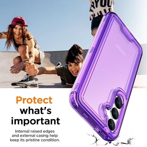 AICase for Samsung Galaxy S25 Ultra Case Clear,Heavy Duty Durable 3-Layer Crystal Transparent [Not Yellowing][Military Grade Drop Protection] Shockproof/DropProof Protective for S25 Ultra 6.9" 2025_1 in Saudi Arabia