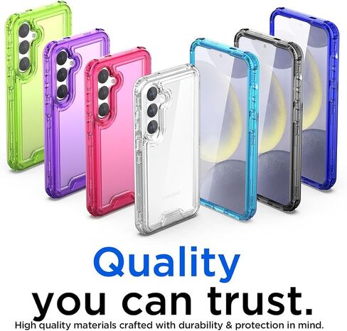 AICase for Samsung Galaxy S25 Ultra Case Clear,Heavy Duty Durable 3-Layer Crystal Transparent [Not Yellowing][Military Grade Drop Protection] Shockproof/DropProof Protective for S25 Ultra 6.9" 2025_1 in Saudi Arabia