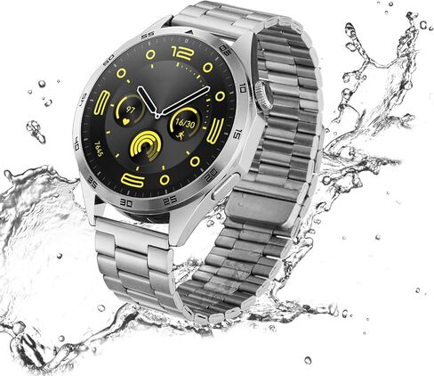 Nelumbo Quick Magnetic Chain Stain Bands ، حزام سوار أعمال من الفولاذ المقاوم للصدأ 22 مم لـ Samsung Gear S3/Galaxy Watch 46mm (2019)/Galaxy Watch 3 45mm in Kuwait