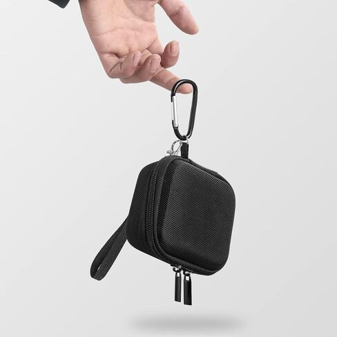 Geiomoo Eva Hard Careing for JLab Go Air Pop ، Jlab Jbuds Mini ، JLab Epic Air Sport ANC ، غطاء تخزين محمول مع Carabiner و Strap (Black) in Kuwait