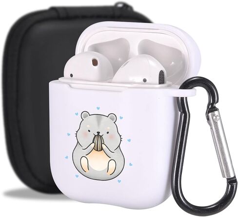 MAYCARI Cute Sloth Case for AirPods 2&1 with Keychain,（Yellow） Animals Design Protective Soft TPU Cover Compatible with Apple AirPods Charging Case for Girls&Boys in Saudi Arabia