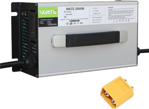 84V 20A Charger with Source PFC Li-ion Battery Charger High Power Battery Charger Suitable for 72 V20 Series Lithium Battery Charging Output with 84V 20A XT60 Male Plug in Kuwait