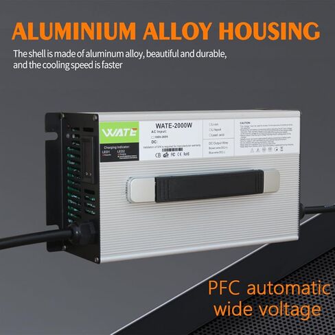 84V 20A Charger with Source PFC Li-ion Battery Charger High Power Battery Charger Suitable for 72 V20 Series Lithium Battery Charging Output with 84V 20A XT60 Male Plug in Kuwait