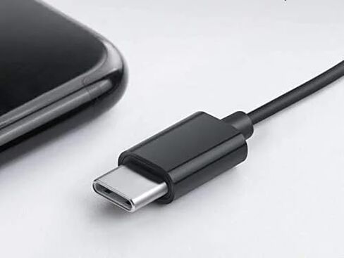 سماعات الرأس في Countgono Wired في الأذن 3-Button Remote مع Microphone USB C Type C Andoird (أسود) in Kuwait