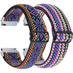 Chofit Elastic Watch Band Compatible with aeac AR-01 Bands, Soft Breathable Nylon Loop stretchy Adjustable Watch Strap Quick Release Bands Replacement Wristbands for aeac AR-01