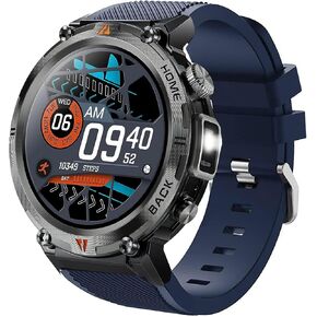 Compatible for EIGIIS KE3 Smartwatch Bands, Sports Silicone Band Strap Replacement Wristband Compatible with KE2, KE3, KE5, KE6, K22, K27, K52, K55, K56, K57, DM50, HM09, I32, S35, S66 Military Smart Watch