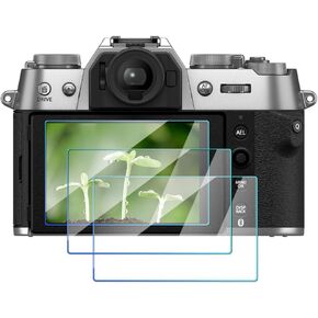 XT50 Tempered Glass Compatible for Fujifilm X-T50 Mirrorless Digital Camera, 9H Hardness Screen Protector, Anti-Scratch Accessories (3 Pack)