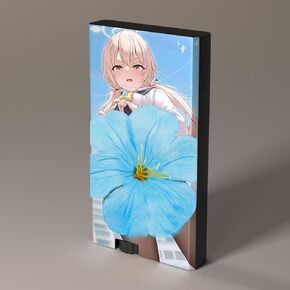 Anime Girl Windproof Flame Adjustable Lighter,Cool,Jet Torch Flame Lighters,Butane Refillable Torch,BBQ Candles Camping (No Butane Fuel)