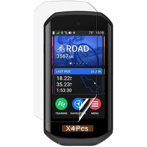 Compatible for Garmin Edge 1050 Screen Protector,Tough and Soft HD Transparent TPU Protective Film ，（Not glass screen protector） (Pack of 4)