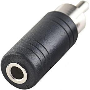 RCA to 3.5mm Audio Adapter, Nickel Plated RCA Male Plug to 3.5mm Female Mono Jack Audio Connector Converter for Receiver, Subwoofer, Speaker, Audio Equipment