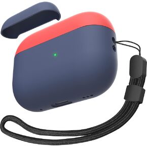 DamonLight AirPods Pro 2 Case [Front LED Visible][Compatible with Magsafe and Wireless Charging] Shock Proof Protective Cover for Apple AirPods Pro 2nd Generation Case 2022 Released (Midnight Blue)