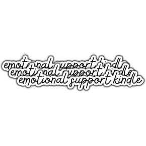 (3Pcs) Emotional Support Kindle Sticker Reading Lover Book Lover Bookish Booktok Reader Water Assistant Vinyl Sticker Decal for Water Bottle Laptop Kindle Phone Sticker Decor Stuff 3 Inches