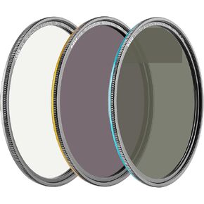 Kase Wolverine Revolution 58mm Entry Filter Kit Magnetic Shockproof Tempered Optical Glass w Color Coded Rings inc CPL ND8 ND64 Lens Cap & Case