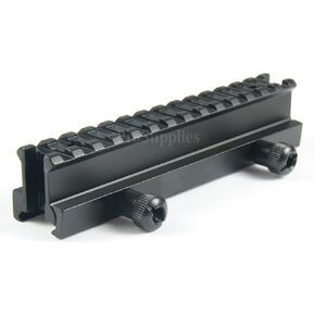 TACFUN 1" inch 14 Slot High Riser 20mm Weaver Picatinny See Through Scope Mount
